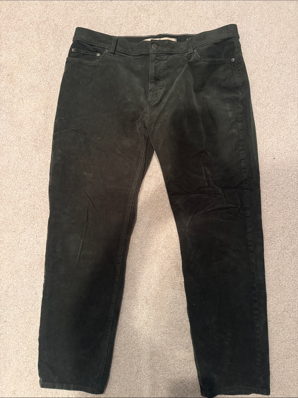 Men's Black Corduroy Pants